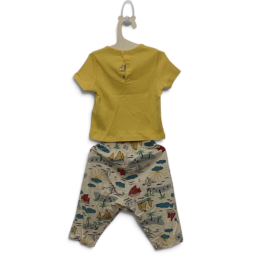 Deux-Pièce Petit Bateau gelb, 68