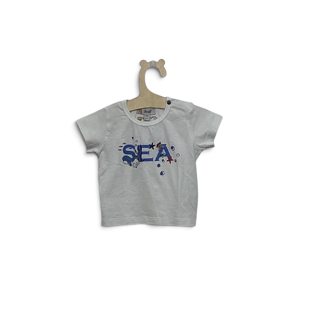 T-Shirt Steiff weiss, 56