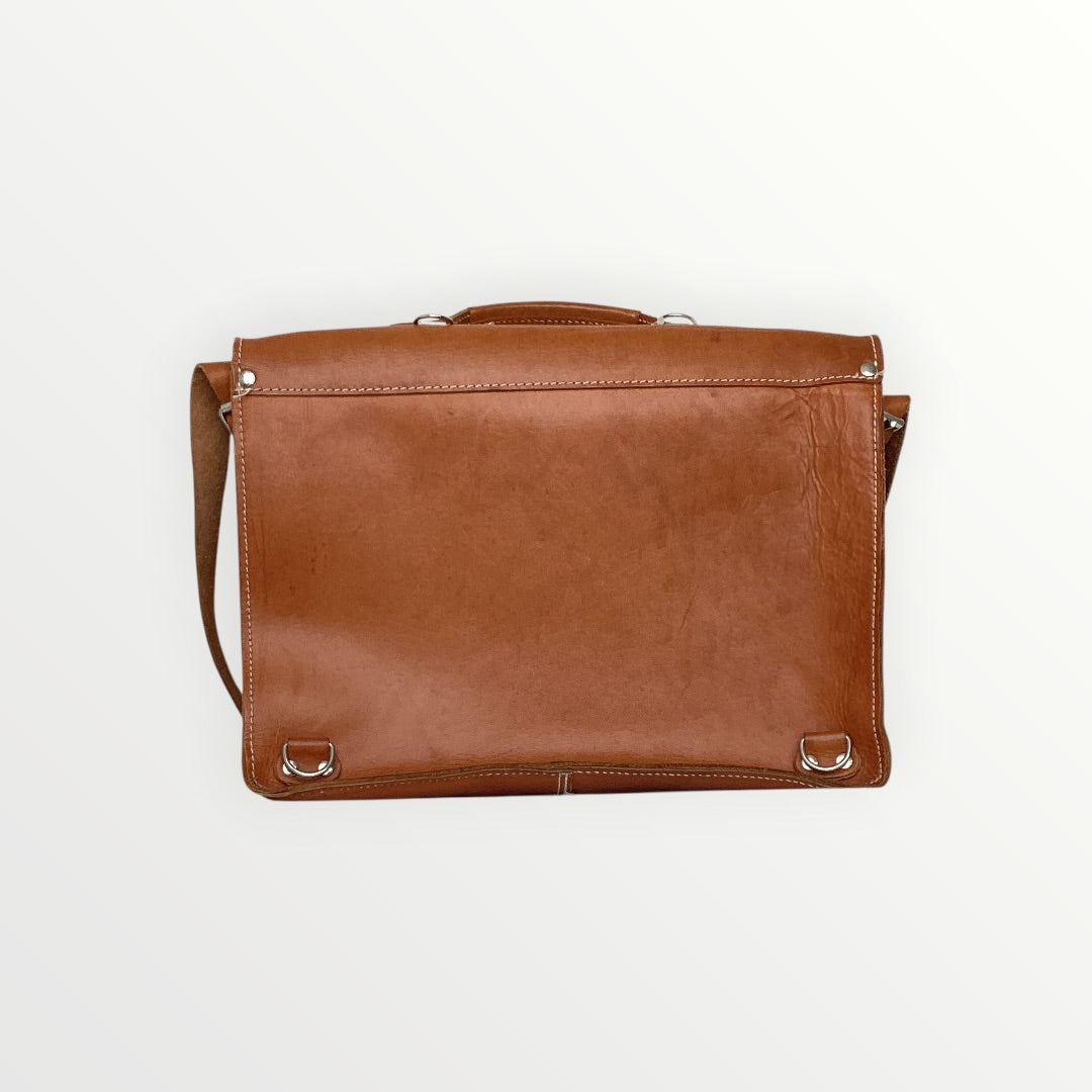 Schultertasche City Line braun