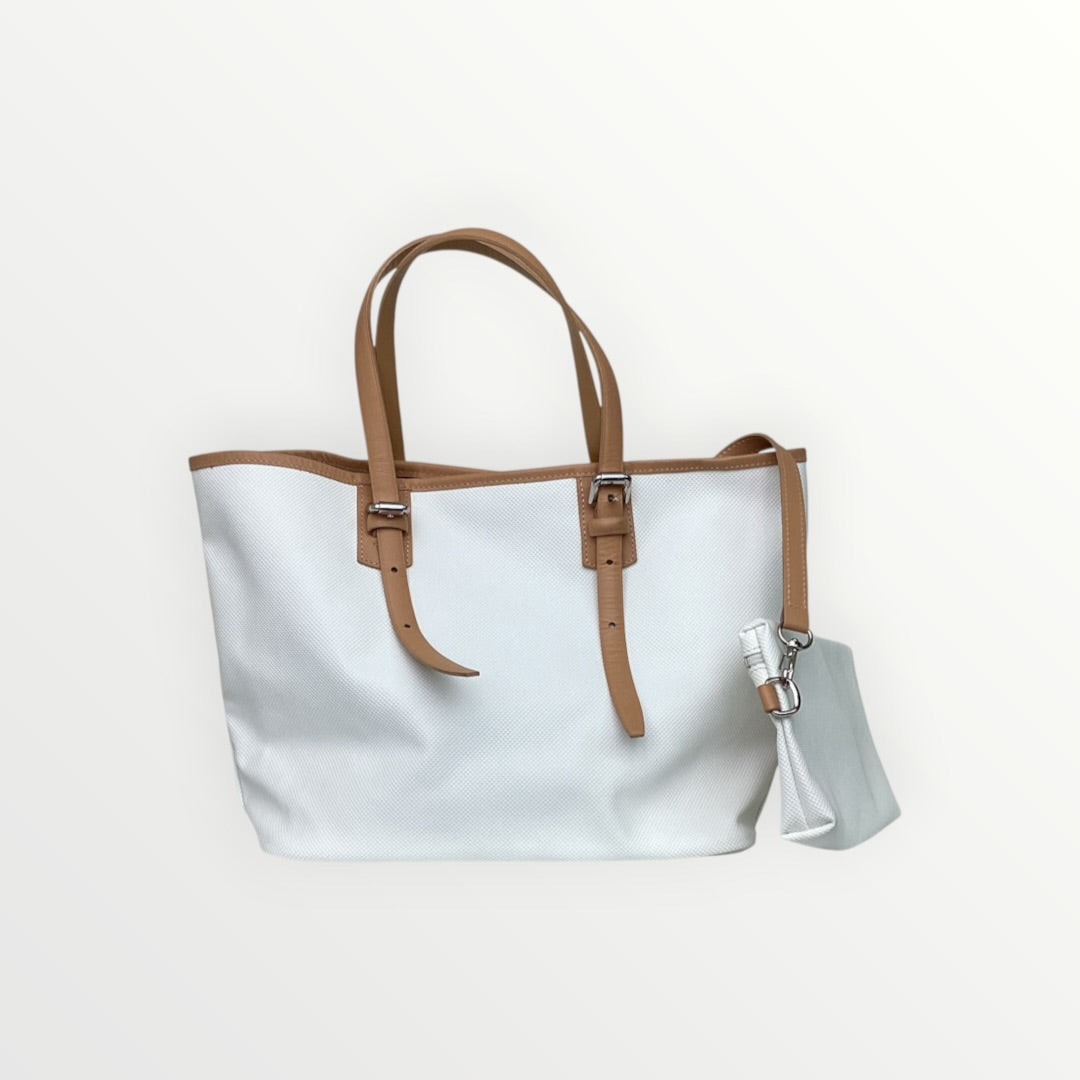 Schultertasche Longchamp weiss