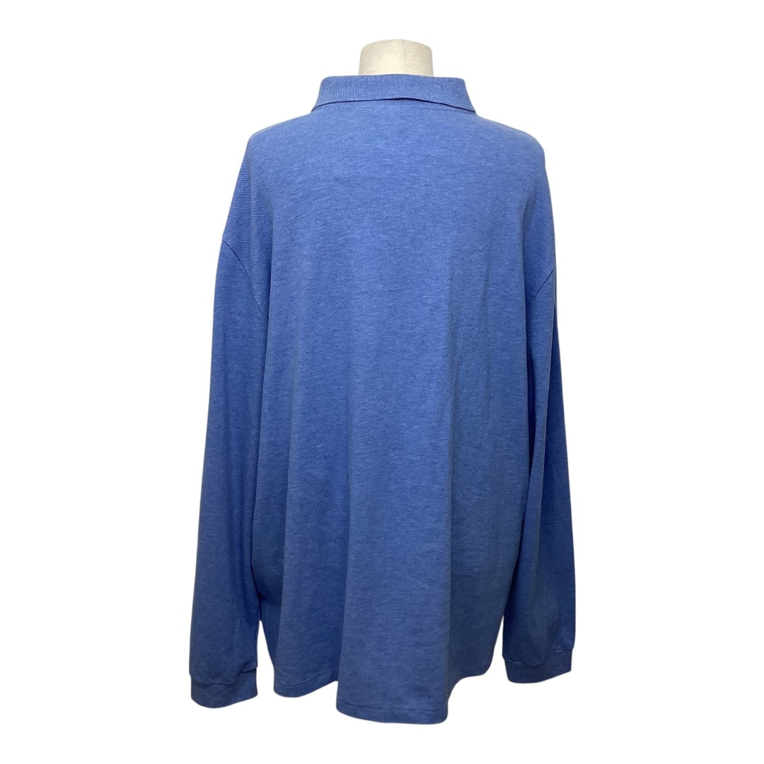 Langarm Lacoste blau, 4XL