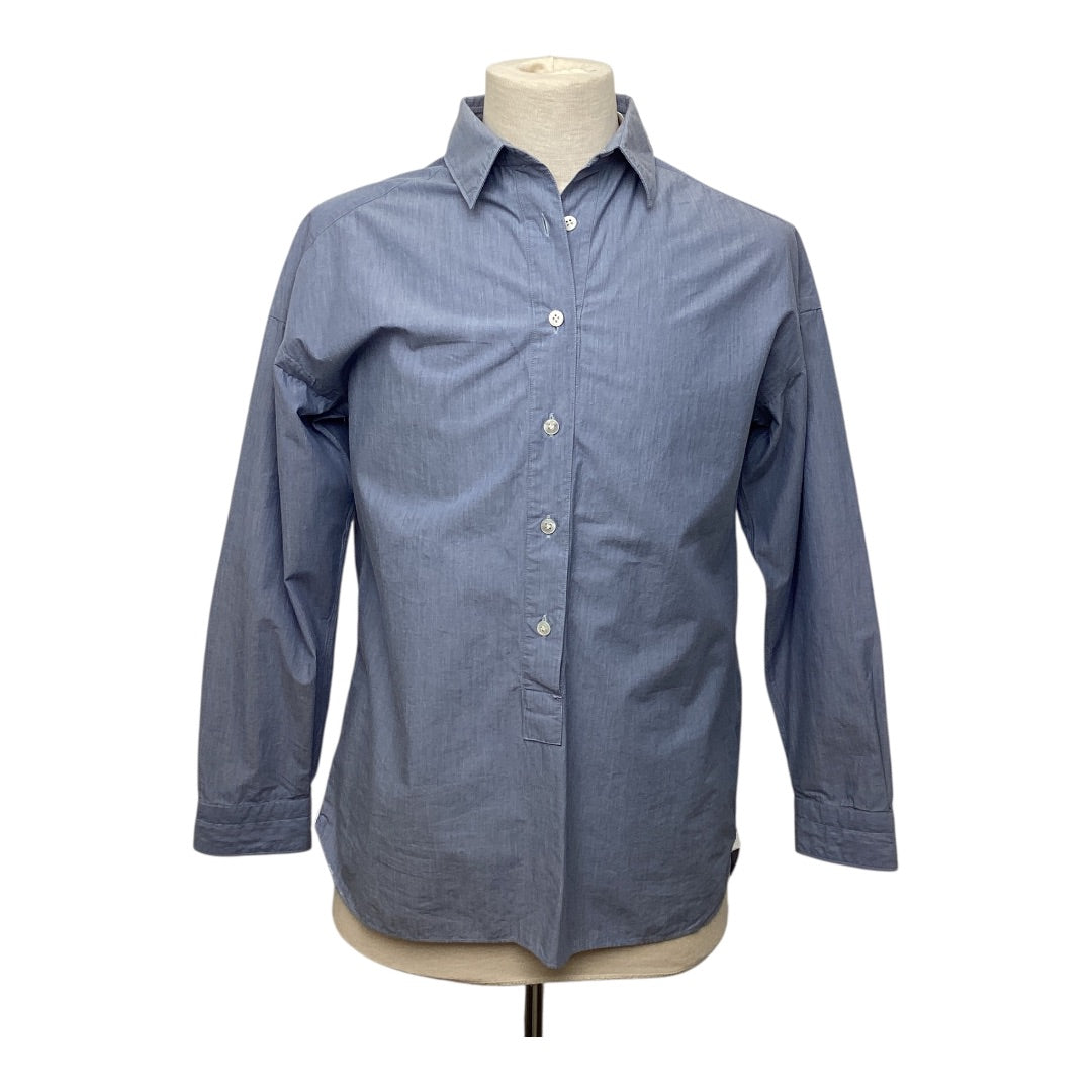 Hemd Finamore blau, S