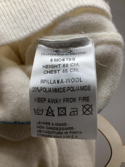 Strickpulli Harmont Bl weiss, 68